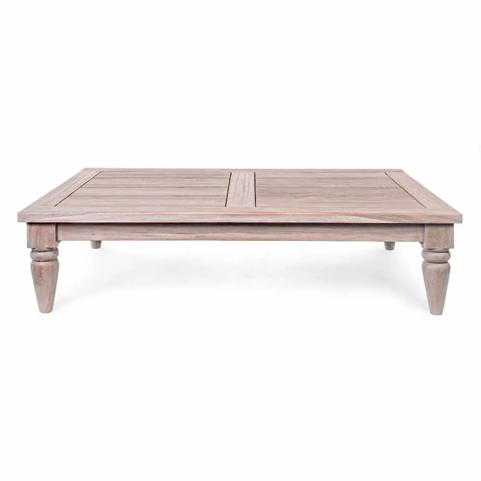 Homemotion - Nusadua Natural Low Teak Design utomhus soffbord Viadurini