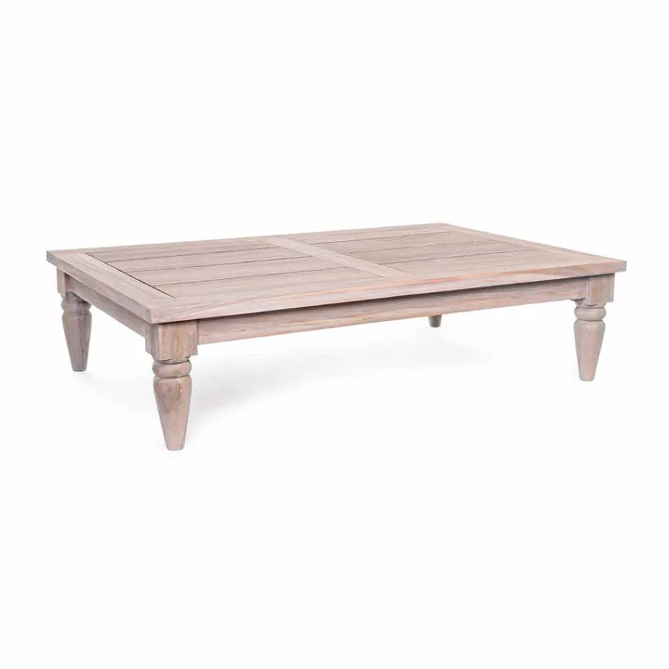 Homemotion - Nusadua Natural Low Teak Design utomhus soffbord Viadurini