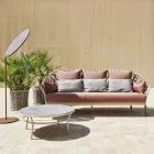 Låg bordsskiva Hpl eller keramik tillverkad i Italien - Emmacross från Varaschin Viadurini