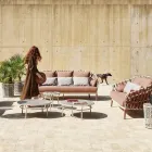 Låg bordsskiva Hpl eller keramik Made in Italy - Emmacross av Varaschin Viadurini