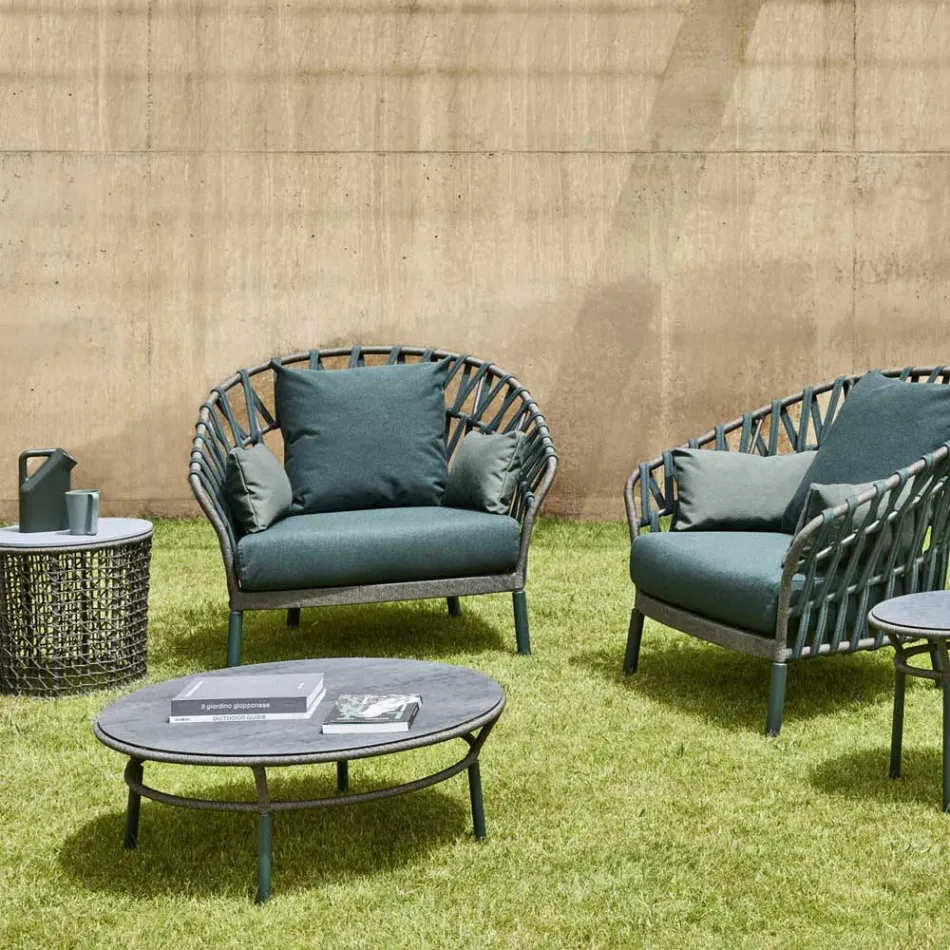 Låg bordsskiva Hpl eller keramik Made in Italy - Emmacross av Varaschin Viadurini