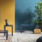 Square Design Metal Soffbord i 2 storlekar - Josyane Viadurini