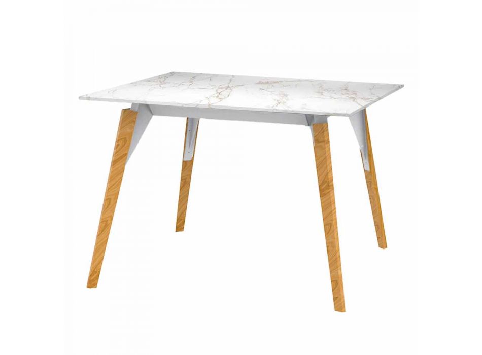 Soffbord i trä och marmoreffekt, 3 färger 2 storlekar - Faz Wood av Vondom Viadurini