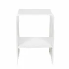 Soffbord / säng Mimi white modern design, tillverkad i Italien Viadurini