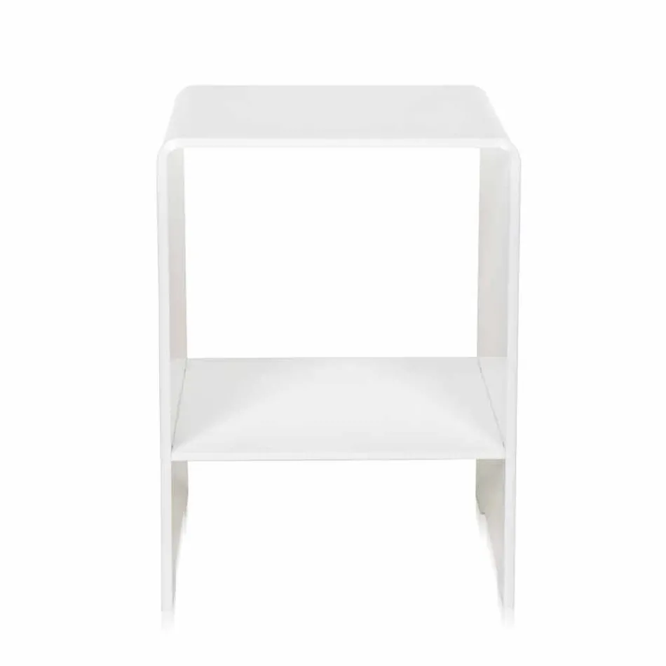 Soffbord / säng Mimi white modern design, tillverkad i Italien Viadurini