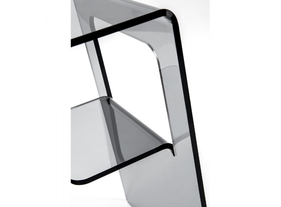 Sängbord i transparent eller rökt plexiglas tillverkat i Italien - Lollao Viadurini