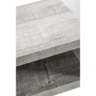 Återvinningsbart sängbord i transparent plexiglas och trä - Pascoli Viadurini