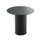 Soffbord med metallbas och Ø45 cm spegel eller glasskiva - Flaminia Viadurini