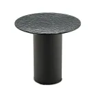 Soffbord med metallbas och Ø45 cm spegel eller glasskiva - Flaminia Viadurini