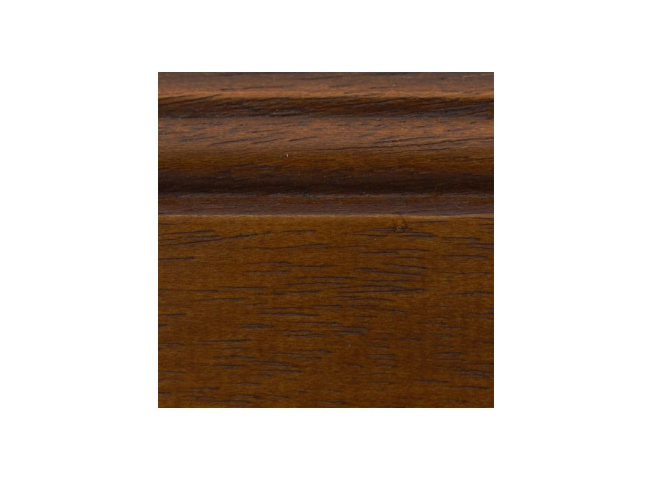 Soffbord med låda och hylla i patinerat trä Tillverkat i Italien - Tuoni Viadurini