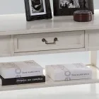 Soffbord med låda och hylla i patinerat trä Tillverkat i Italien - Tuoni Viadurini