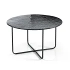 Soffbord med spegel och marmorliknande keramikskiva Tillverkad i Italien - Giusta Viadurini