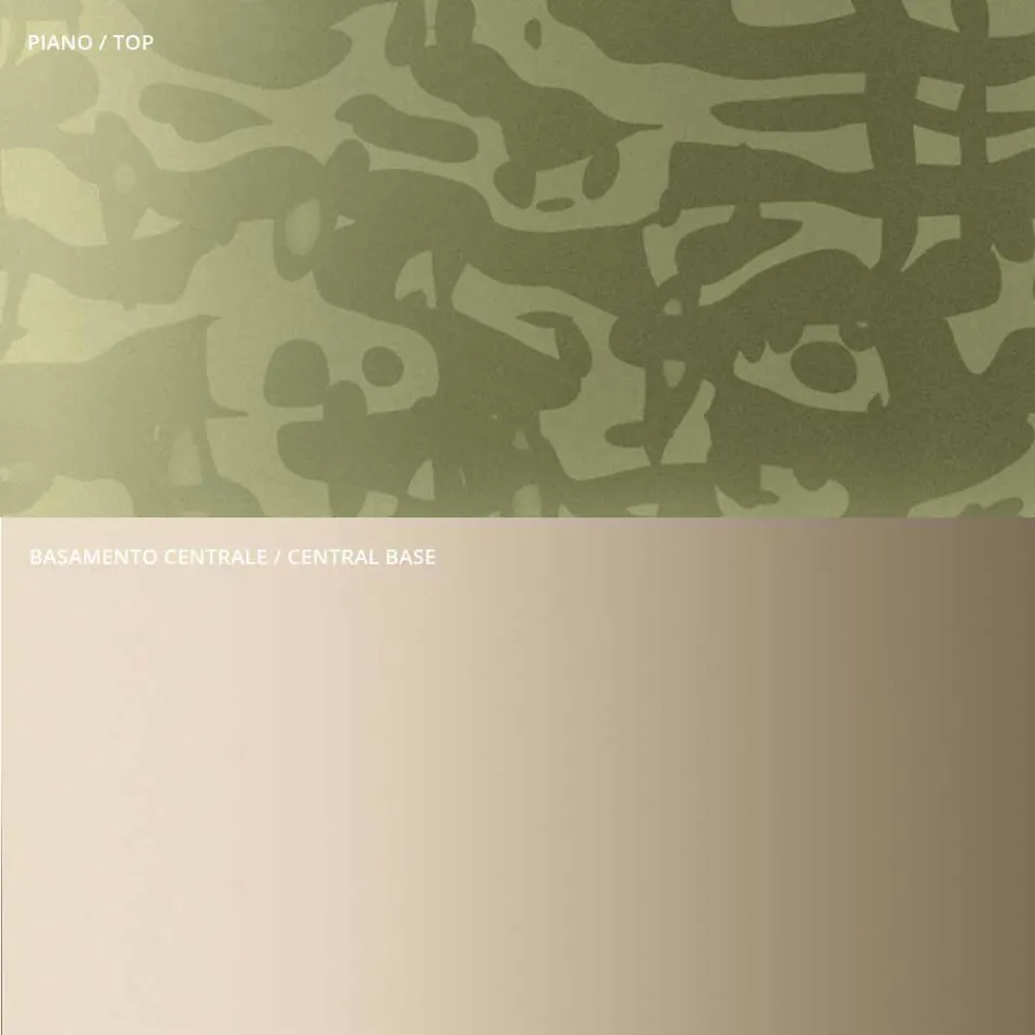 Soffbord med fyrkantig glas- eller metallskiva Tillverkat i Italien - Anakin Viadurini