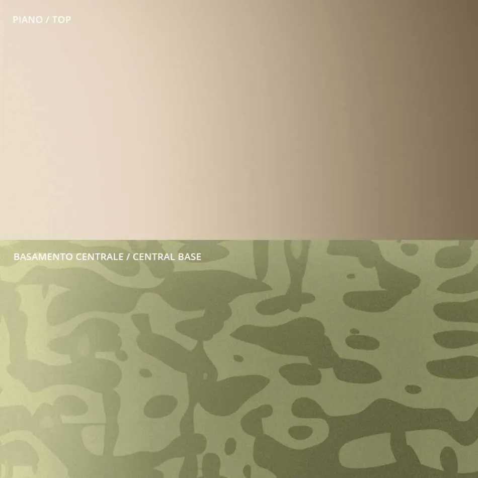 Soffbord med fyrkantig glas- eller metallskiva Tillverkat i Italien - Anakin Viadurini