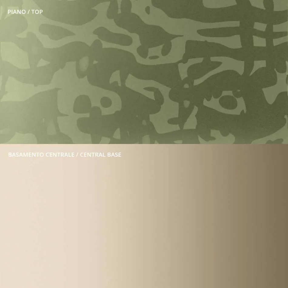 Soffbord med fyrkantig glas- eller metallskiva Tillverkat i Italien - Anakin Viadurini