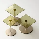 Soffbord med fyrkantig glas- eller metallskiva Tillverkat i Italien - Anakin Viadurini