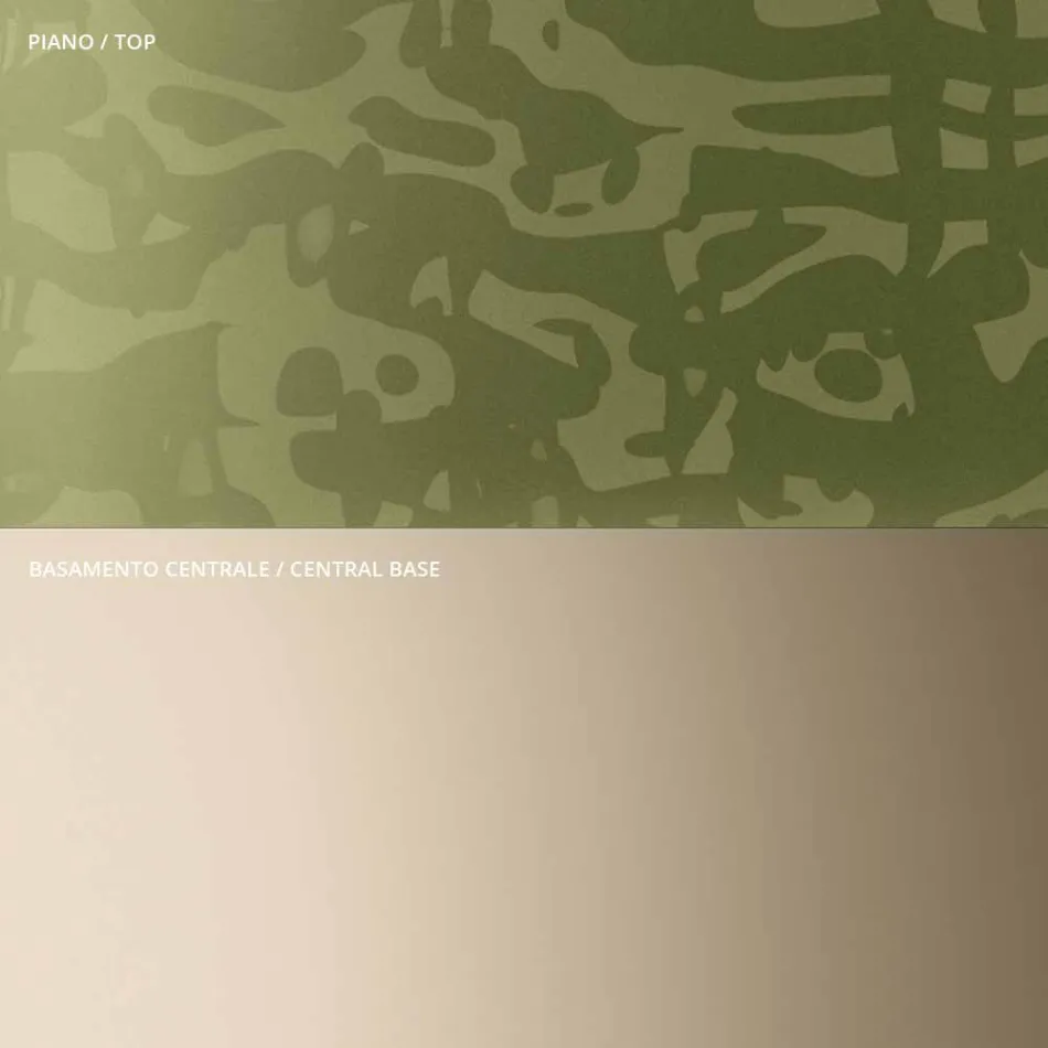 Soffbord med fyrkantig glas- eller metallskiva Tillverkat i Italien - Anakin Viadurini