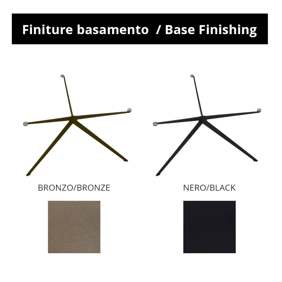 Soffbord med rund skiva Tillverkat i stengods Tillverkat i Italien - Siste Viadurini