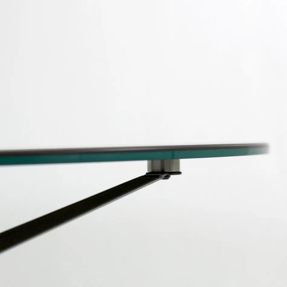 Soffbord med rund skiva Tillverkat i stengods Tillverkat i Italien - Siste Viadurini