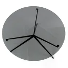 Soffbord med rund skiva tillverkat i glas Made in Italy - Siste Viadurini