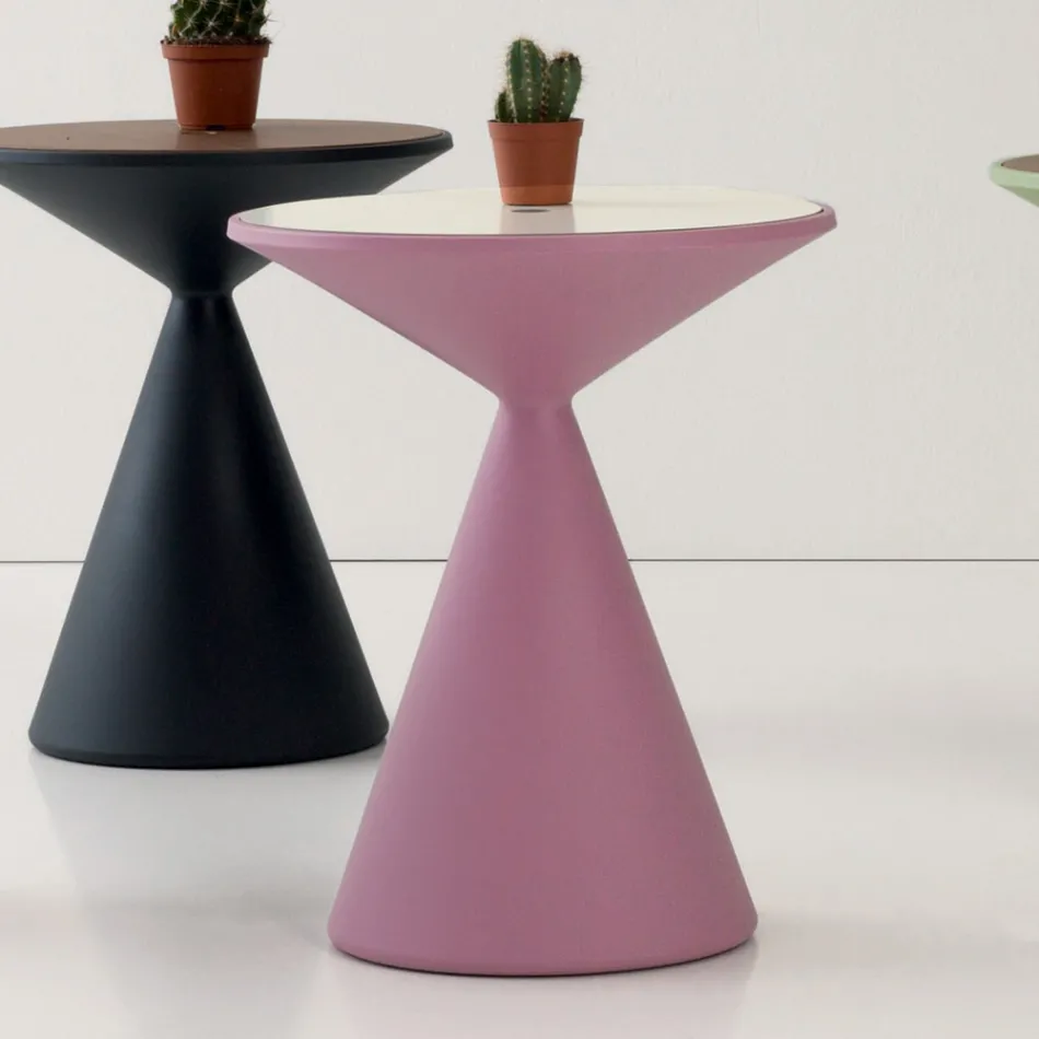 Soffbordsbehållare för vardagsrum i polyeten Tillverkad i Italien - Acuto Viadurini