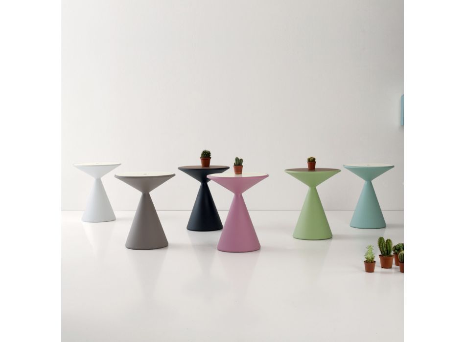 Soffbordsbehållare för vardagsrum i polyeten Tillverkad i Italien - Acuto Viadurini