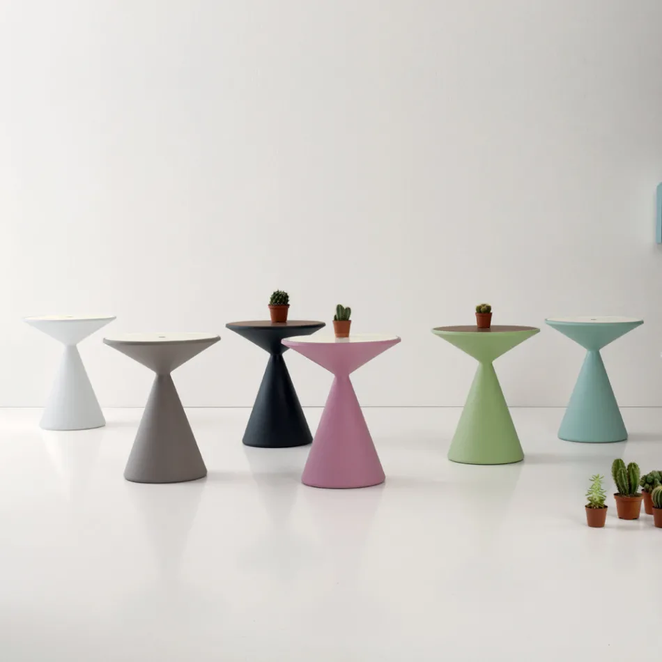 Soffbordsbehållare för vardagsrum i polyeten Tillverkad i Italien - Acuto Viadurini