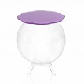 Soffbord / rund behållare Biffy lavendel färg, modern design
