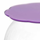 Soffbord / rund behållare Biffy lavendel färg, modern design Viadurini