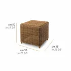 Sidobord med hög trädgård i vävd syntetisk rotting - Yves Viadurini