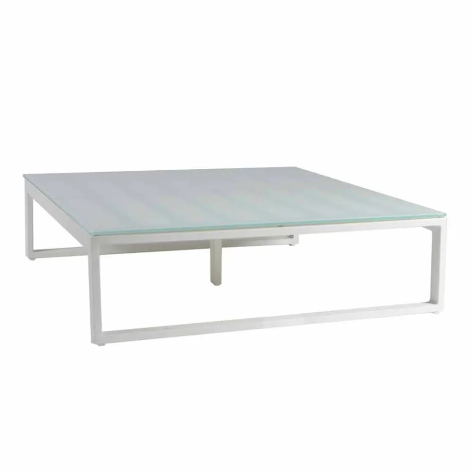 Fyrkantigt design sidobord utomhus 2 Mått 3 ytor - Julie Viadurini