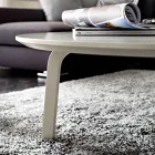 Soffbord med rund skiva i lackad mdf tillverkat i Italien - Tobiko Viadurini