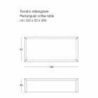 Soffbord för vardagsrum i färgat stål, modern design - Josyane Viadurini