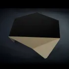 Soffbord i två toner metalldesign kaffe laserskurna Ruche Viadurini