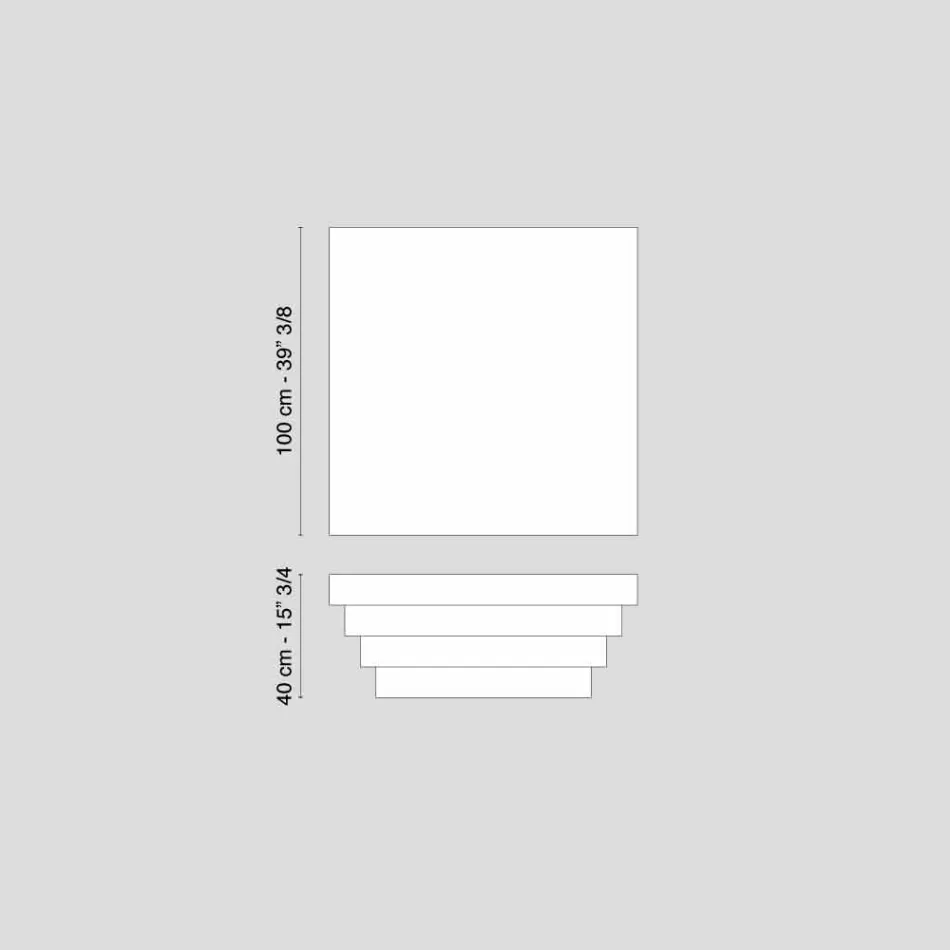 Soffbord konstruktion Coffee Silhouette Cadeau träfiber Viadurini