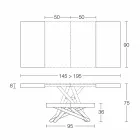 Transformerbart soffbord i tillverkat i Italien Trä - Vincenzo Viadurini