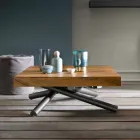 Transformerbart soffbord i tillverkat i Italien Trä - Vincenzo Viadurini