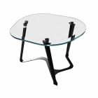 Handgjorda soffbord i glas och stål Tillverkad i Italien - Marbello Viadurini