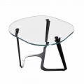 Handgjorda soffbord i glas och stål Tillverkad i Italien - Marbello