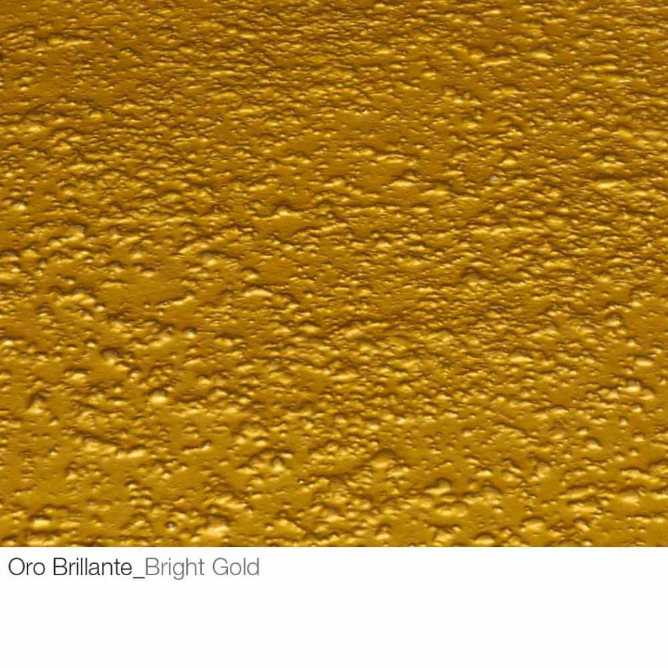 Soffbord i smidd kristall och metall tillverkad i Italien - Montebianco Viadurini