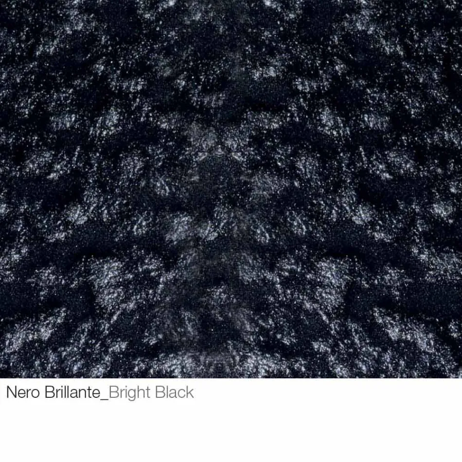 Soffbord i smidd kristall och metall tillverkad i Italien - Montebianco Viadurini