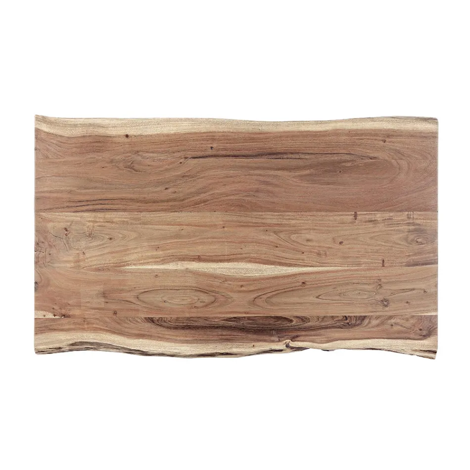 Soffbord i handgjort trä och stål Homemotion - Tancredi Viadurini