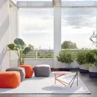 Soffbord i färgad metall av hög kvalitet tillverkat i Italien - Olesya Viadurini