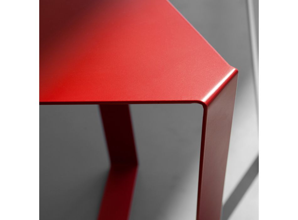 Made in Italy Designfärgat metallsoffbord - Yasmine Viadurini