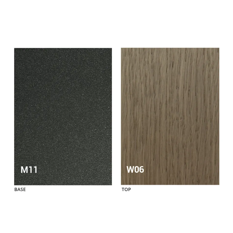 Modernt transformerande soffbord i trä och metall tillverkad i Italien - Fabio Viadurini