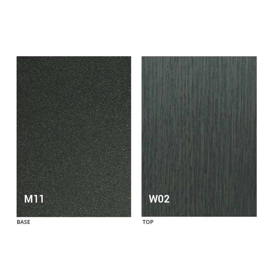 Modernt transformerande soffbord i trä och metall tillverkad i Italien - Fabio Viadurini