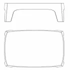 Massivt av Vondom utomhus soffbord i polypropen Viadurini