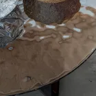 Runt soffbord i glas för vardagsrumsdesign 3 storlekar - Imolao Viadurini