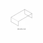 Rektangulärt soffbord i Extralight Glass tillverkat i Italien - Nodino Viadurini