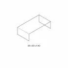 Rektangulärt soffbord i Extralight Glass tillverkat i Italien - Nodino Viadurini